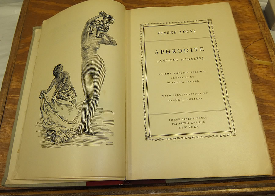 Details About 1932 Book Aphrodite Ancient Manners Illustrated - 