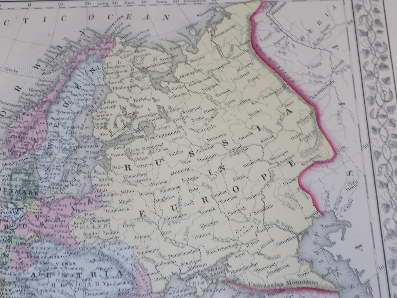 1867 Antique COLOR Map /// EUROPE, SHOWING POLITICAL DIVISIONS | eBay